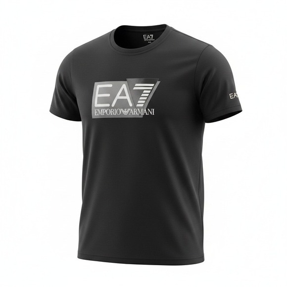 EA7 Emporio Armani Other - EA7 Emporio Armani Mens Graphic Logo T-Shirt Brown 3DPT81 PJM9Z Size M